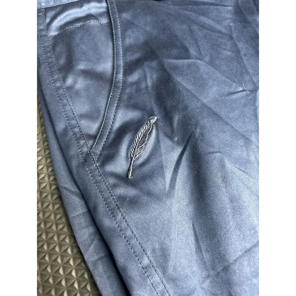Publish Legacy Men's Jogger Pants Size 34 Navy Blue Satin Finish Elastic Cuff